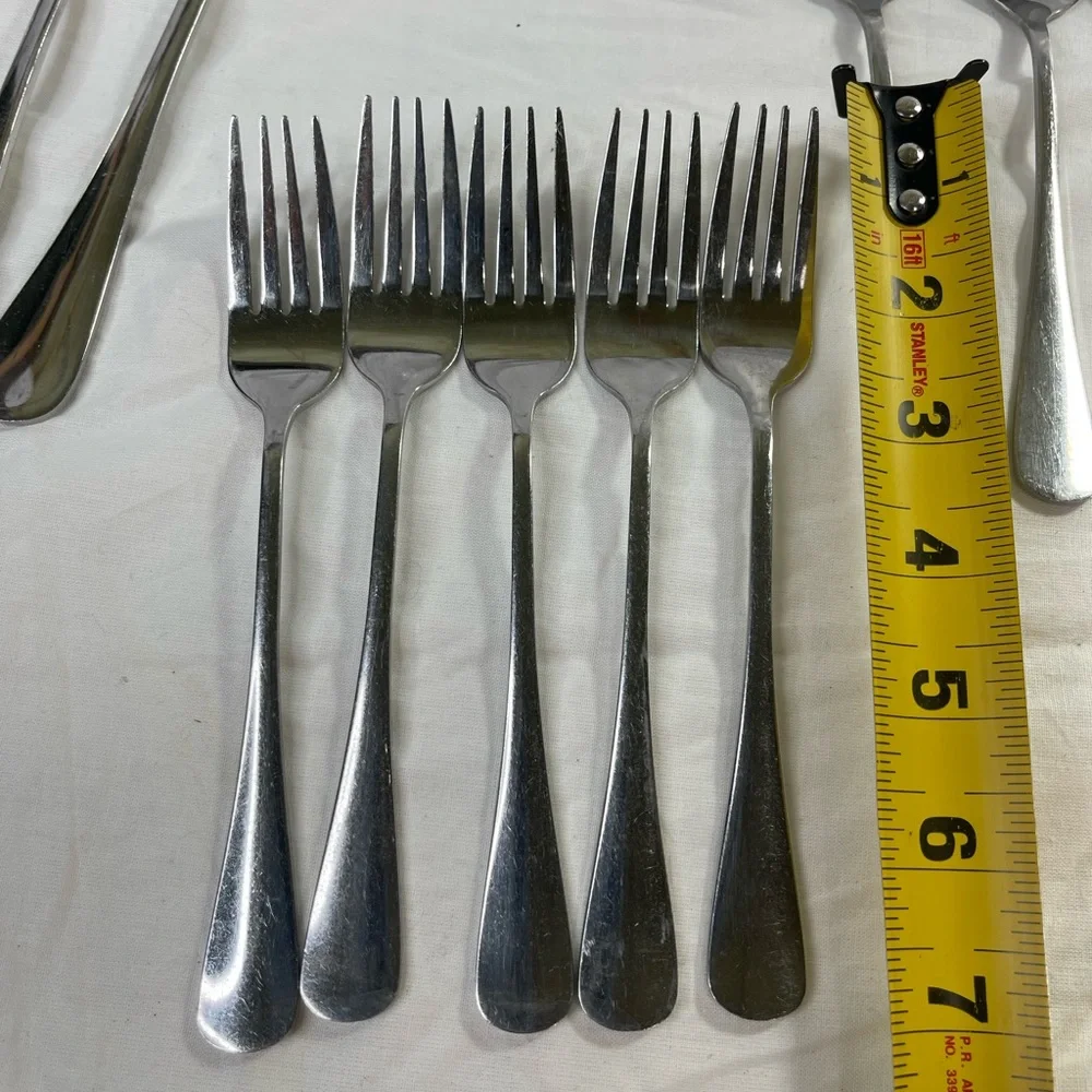 ⭐️Stainless Steel Cutlery Set 35 Pieces, 6 small spoons, 5 small forks